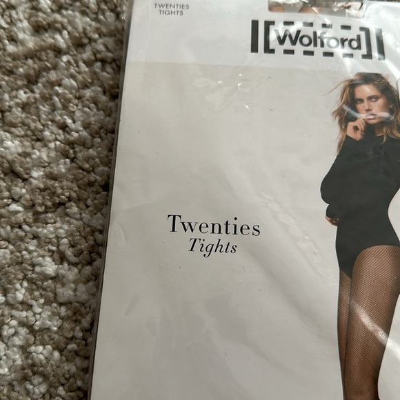 Wolford Twenties Comfort Fishnet Tights -xs new - Picture 3 of 4